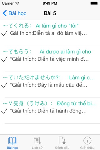 JLPT Ngữ Pháp N4 Pro screenshot 3