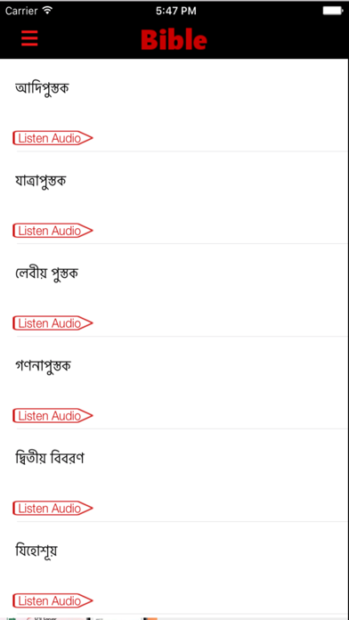 Bengali Bible (Audio) iPhone screenshot 5 - Book app