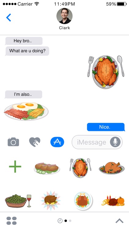 FoodMoji - ThanksGiving Food Stickers for iMessage