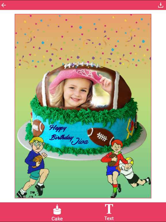 Screenshot #4 pour Photo Name on Kids Birthday Cake