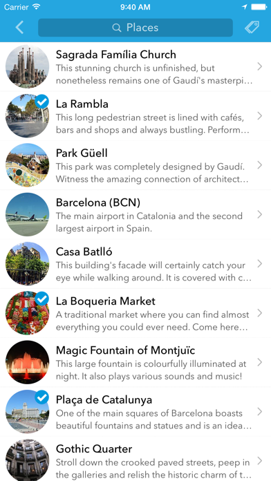 Barcelona Offline Map & City Guide Screenshot