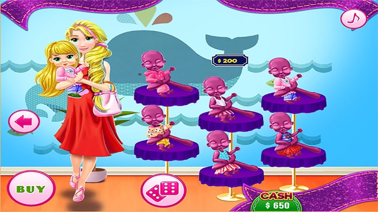 Fashion Mommy Shopping - Princess & Baby in Mall screenshot-4