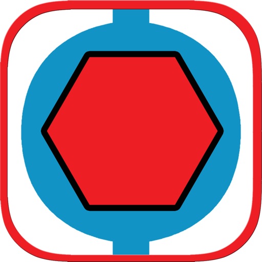 Hexagon Balls For Boys and Girls - In Blue Color Line You Stay iOS App