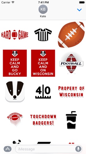Badgers Football Stickers(圖2)-速報App