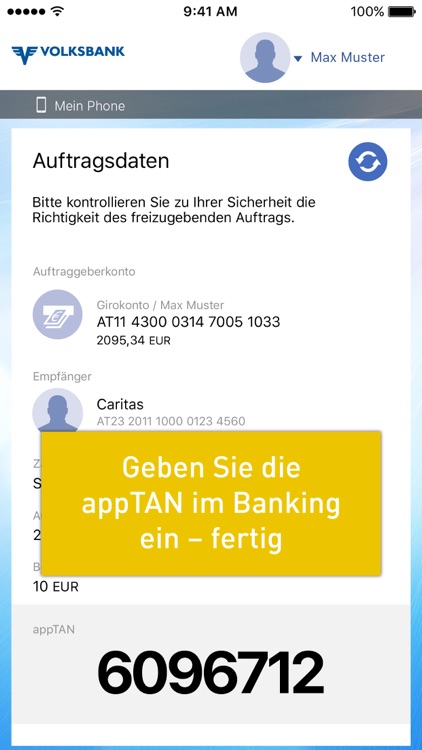 Volksbank TAN screenshot-3