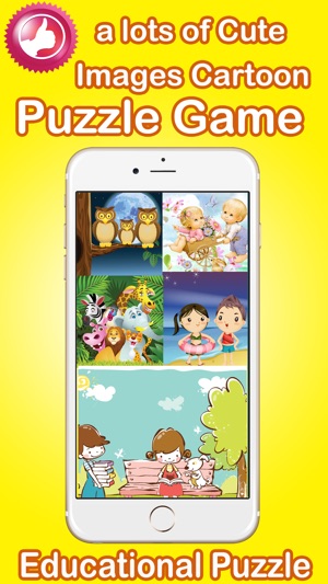 Cartoon Puzzle Game : 卡通拼圖兒童