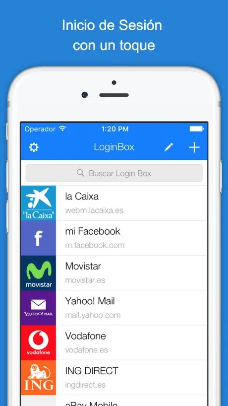 LoginBox – administrador de contraseñas
