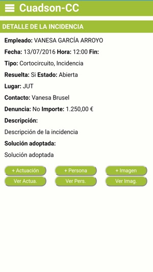 CuadsonCentroControl, Gestión Centros de