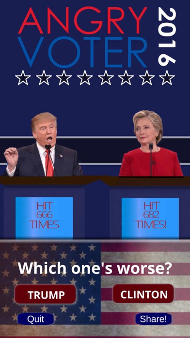 Angry Voter 2016 app screenshot