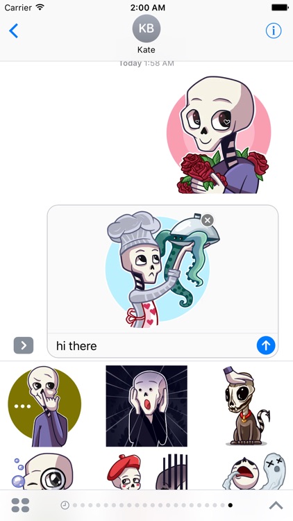 Grim in Love - Stickers for iMessage
