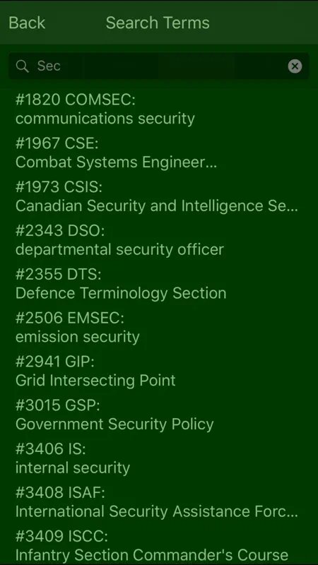 Military Terms & Acronyms screenshot 4 of 5