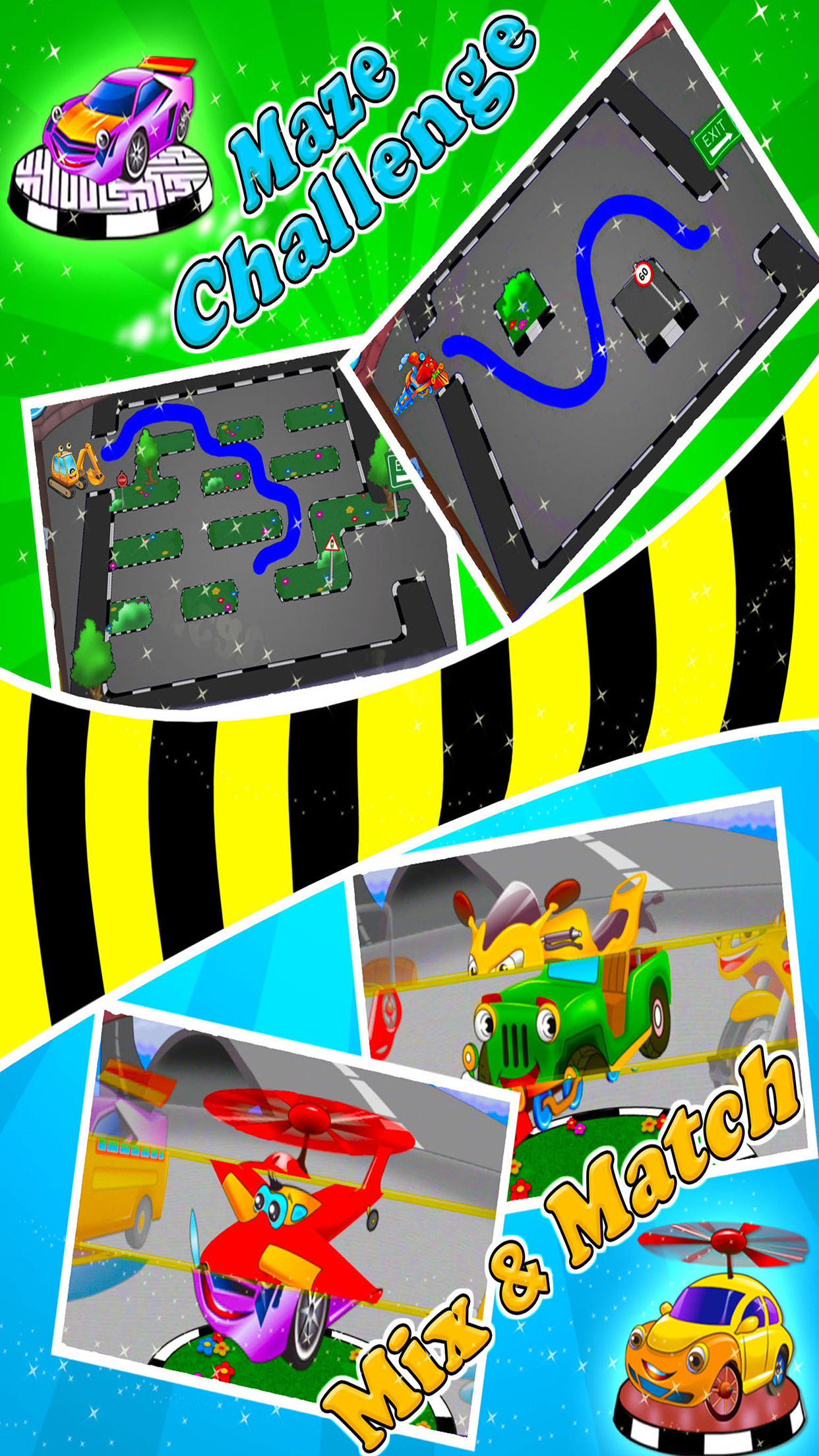 Vehicle Fun - Preschool Games