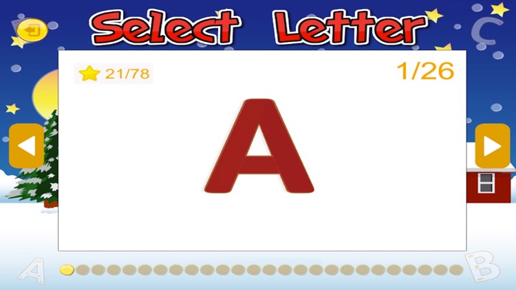 ABC Alphabet Tracer Santa Claus song game for baby screenshot-4