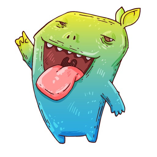 Happy Halloween Monster Stickers Icon