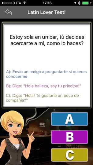 Captura de pantalla de Latin Lover Test - El Test Del Amante Perfecto en iPhone 3