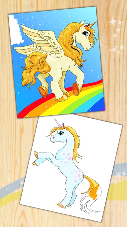 Unicorns & pegasus coloring