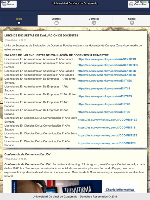 Screenshot #5 pour Universidad Da Vinci de GT