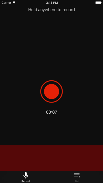 Screenshot #1 pour Quick Voice Memo