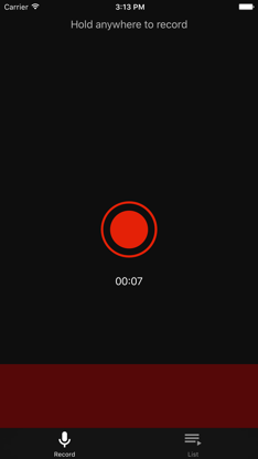 Quick Voice Memo screenshot 1