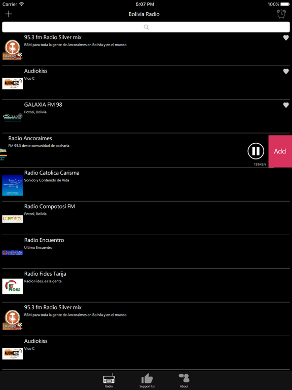 Bolivian Radio iPad screenshot 4 - Entertainment app