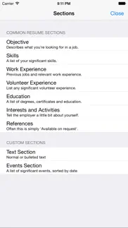 resume designer 3 iphone screenshot 3