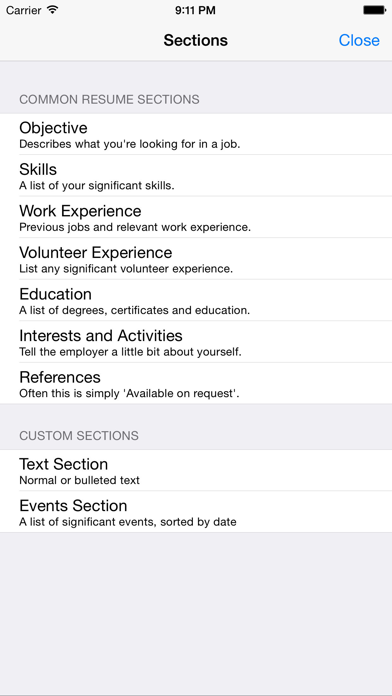 Resume Designer 3 screenshot 3