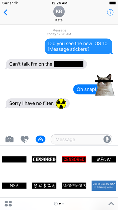 Screenshot #2 pour Censor++ Message stickers