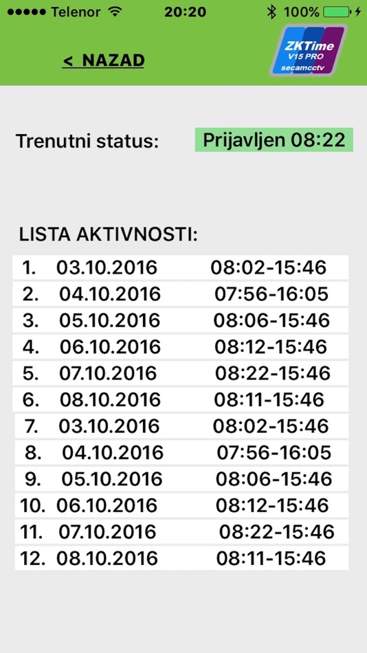 #5. ZK Time V15 (iOS) 由: Aleksandar Nastevski