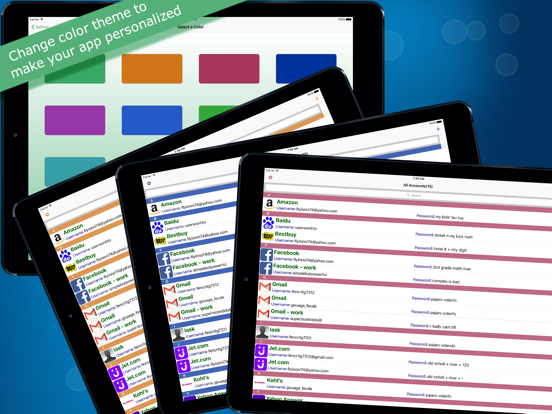 Pass2word Free iPad screenshot 5 - Productivity app