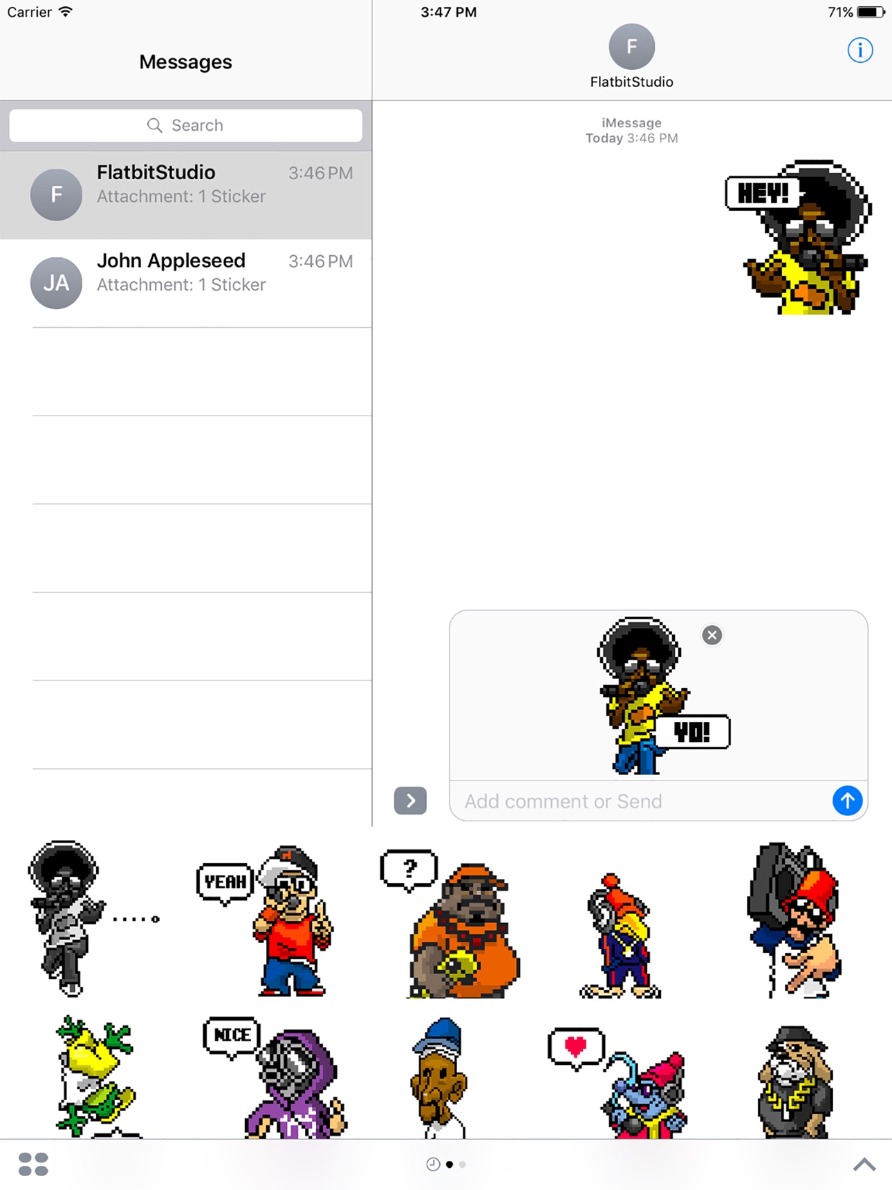 Screenshot 3 of 8Bit-Hiphop Sticker