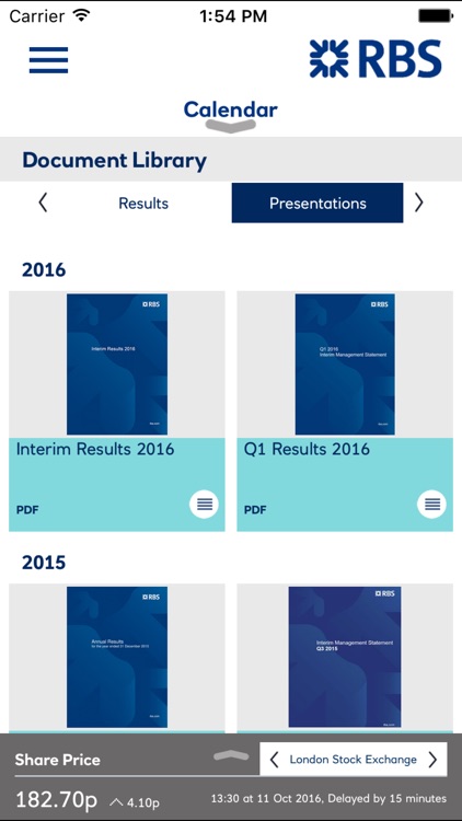 Rbs Investor And Media Relations App By The Royal Bank Of Scotland