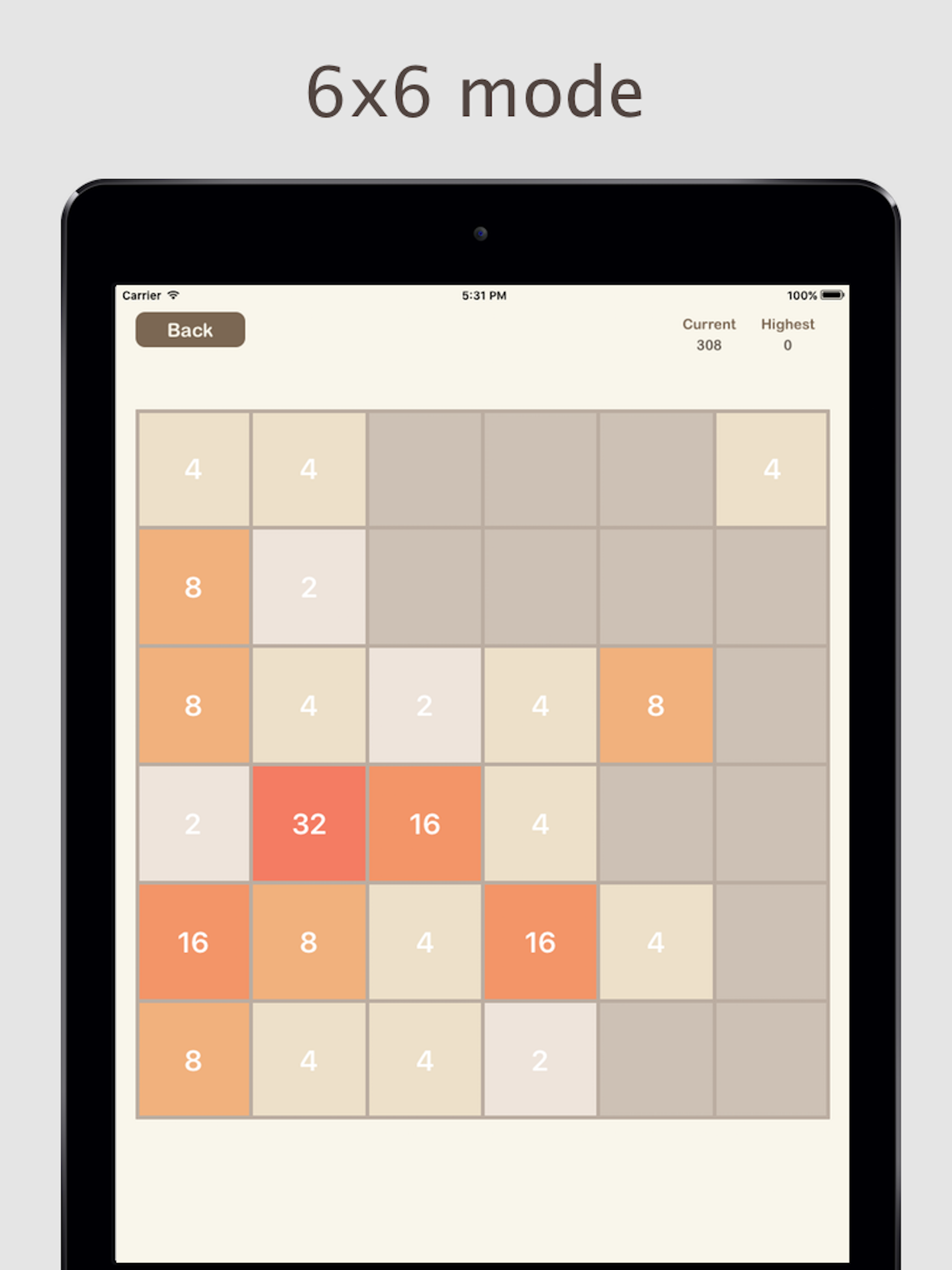 All 2048 - 3x3, 4x4, 5x5, 6x6 and more in one app! screenshot 8