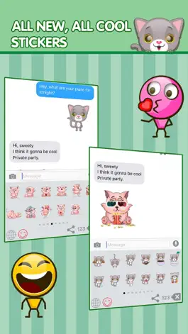 Game screenshot Smily Cat Emoji Me Meaning Sending Blue Keyboard hack