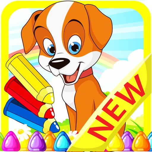 Pets Coloring Book Kids : games for boys & girls iOS App