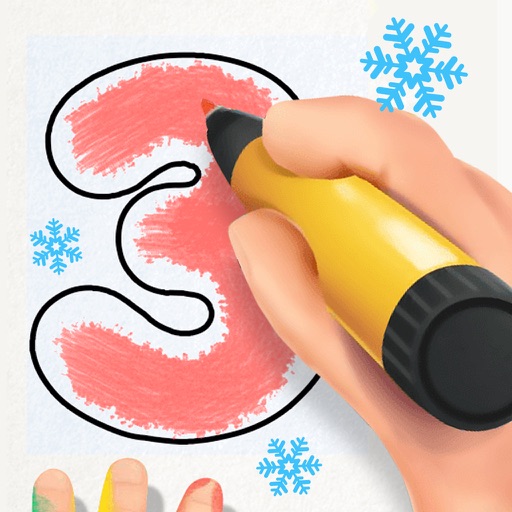 Christmas Number Tracing: Education Game Icon