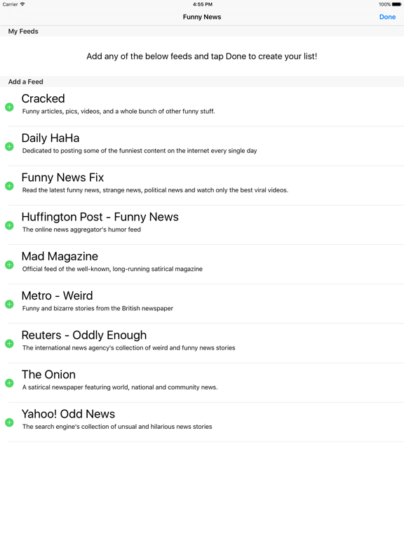 Funny News iPad screenshot 5 - Entertainment app