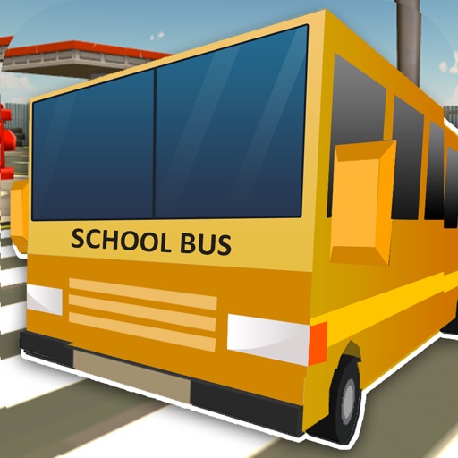 Blocky School Bus Simulator 3D icon