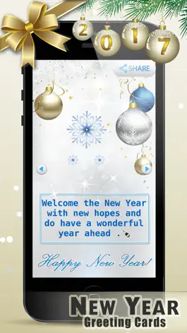 Game screenshot New Year Greeting Card.s 2017 – Wish.es on Image.s mod apk