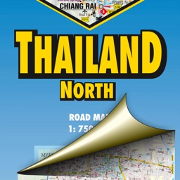 Thailand North. Road map.