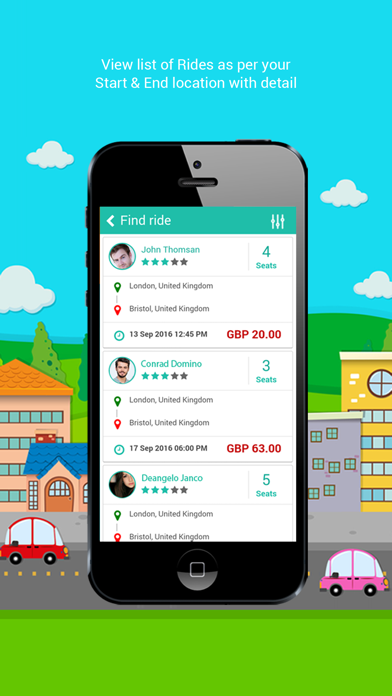 Screenshot #2 pour Ride Sharing Application