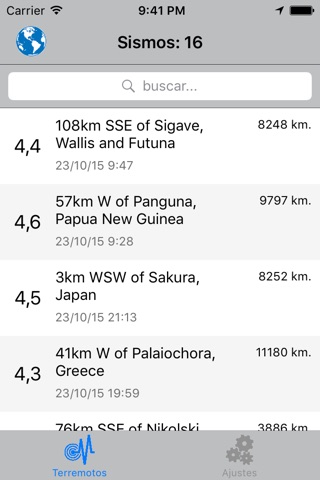 Seismos screenshot 2