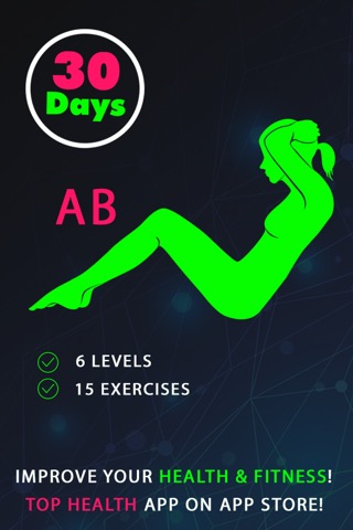 30 Day Ab Fitness Challenges ~ Daily Workout Proのおすすめ画像1