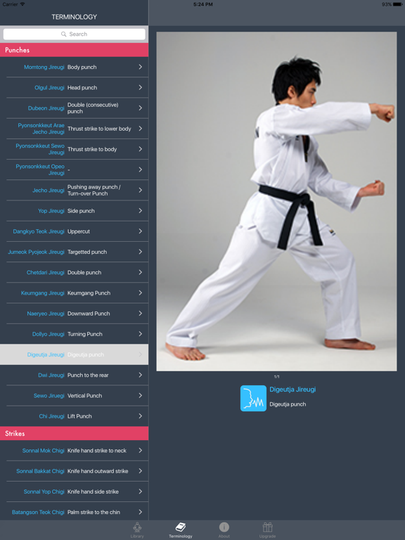 Taekwondo Bible - Poomsae and Terminology iPad screenshot 4 - Sports app