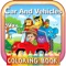 Icon Car And Vehicles Coloring Book Games: Free For Kids And Toddlers!