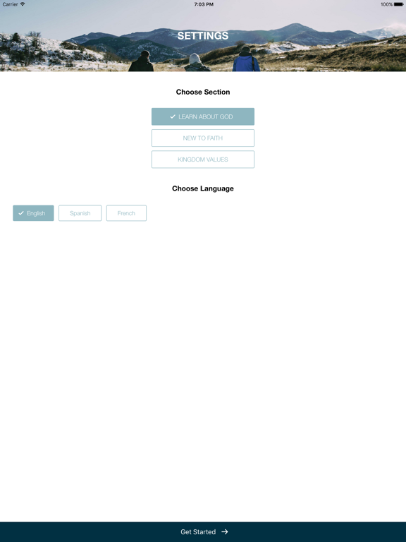 The Discipleship App iPad screenshot 1 - Lifestyle app