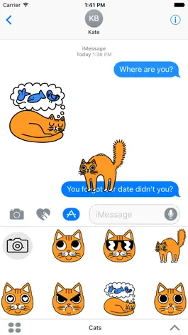 Game screenshot Cat Stickers for Messages & Photos apk