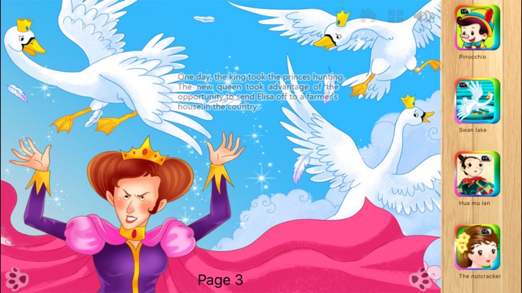 The Wild Swans Bedtime Fairy Tale iBigToy screenshot-4