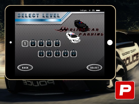 3D Police Car Parking -Real Driving Test Simulator iPad screenshot