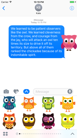 Cute Owls Sticker for iMessage #1(圖1)-速報App