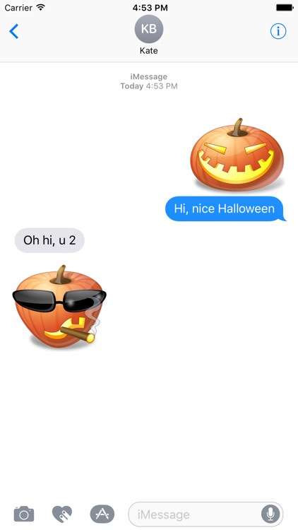 Pumpkin Halloween Emoji Sticker #10